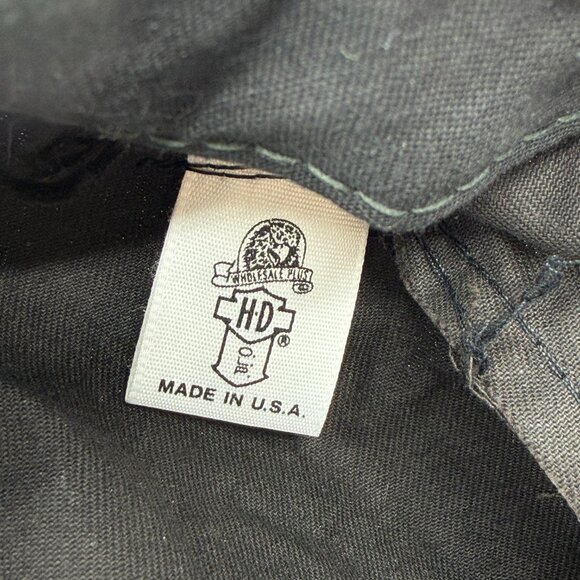 Vintage Harley Davidson Flame Logo USA Painters Cap - Picture 2 of 7